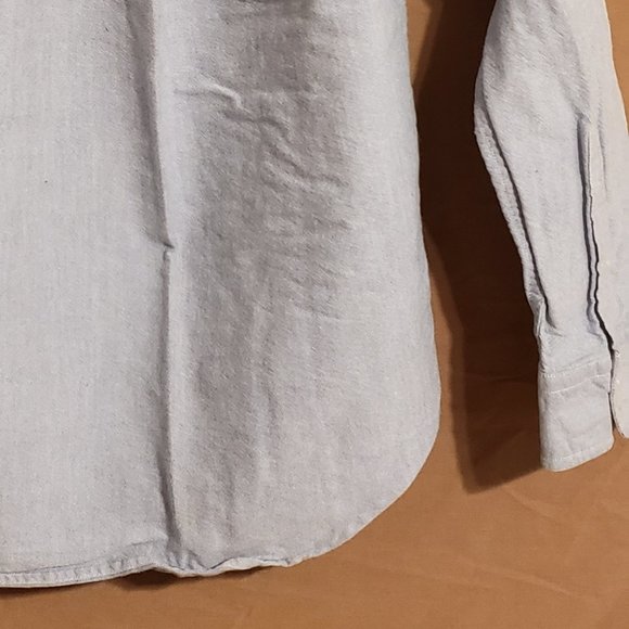 Ralph Lauren, Blue button-down dress shirt, long sleeve, Size 12 - Picture 12 of 15